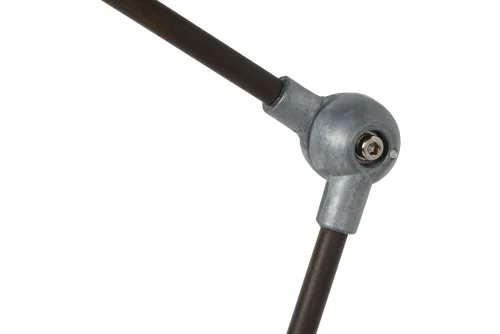 Настольная лампа лофт HONORE 45652/01/97 Lucide коричневая 1 лампа, основание коричневое металл в стиле лофт  фото 4