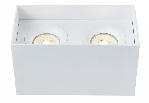 Светильник накладной Slim C015CL-02W Maytoni белый 2 лампы, основание белое в стиле современный прямоугольный фото 2