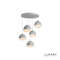 Светильник подвесной LED Flake WLD8885-5Y WH iLedex белый 1 лампа, основание белое в стиле современный хай-тек 