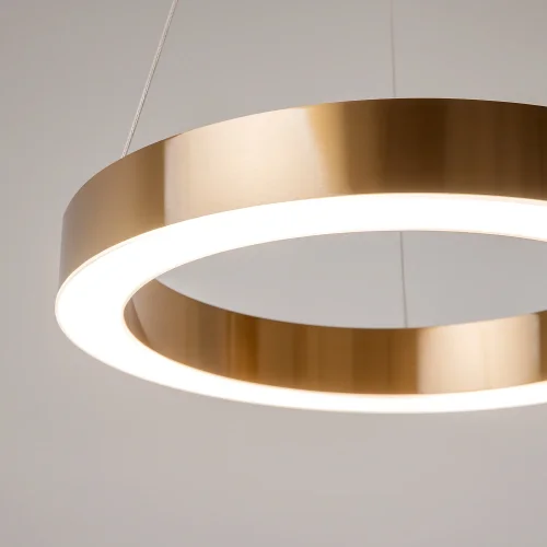 Светильник подвесной LED Saturno MOD415PL-L36BS4K Maytoni латунь на 1 лампу, основание латунь в стиле современный хай-тек кольца фото 3