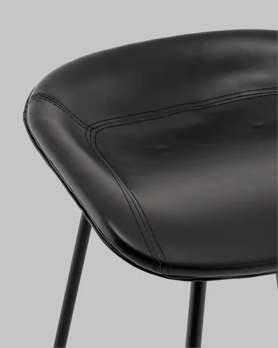 Стул полубарный Фуриоса экокожа чёрный УТ000041270 Stool Group, чёрный/экокожа, ножки/металл/чёрный, размеры - ***** фото 8