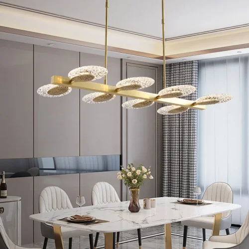 Светильник потолочный CERES LONG 205340-23 ImperiumLoft прозрачный на 8 ламп, основание латунь в стиле современный фото 3 Светильник потолочный CERES LONG 205340-23 ImperiumLoft прозрачный на 8 ламп, основание латунь в стиле современный фото 3