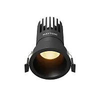 Светильник точечный Dip 2700K 15Вт 50° DL118-15W-2.7K-B Maytoni чёрный на 1 лампу, основание чёрное в стиле хай-тек современный круглый