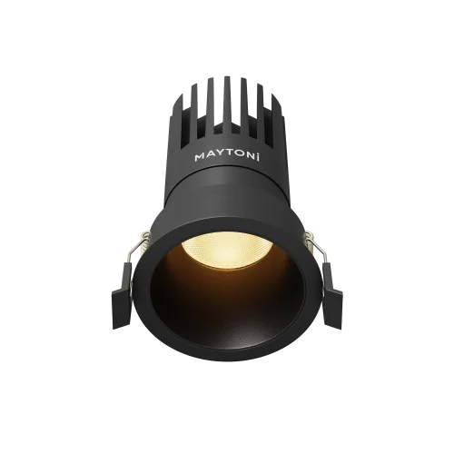 Светильник точечный Dip 2700K 15Вт 50° DL118-15W-2.7K-B Maytoni чёрный на 1 лампу, основание чёрное в стиле современный хай-тек круглый