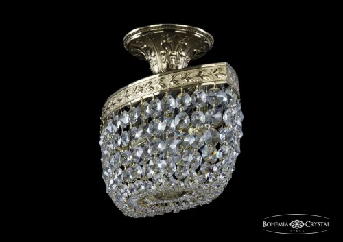 Светильник потолочный 19113/35IV G Bohemia Ivele Crystal прозрачный 2 лампы, основание золотое в стиле классический sp фото 2