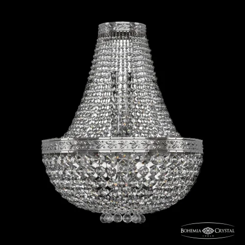 Бра 19281B/H1/35IV Ni Bohemia Ivele Crystal прозрачный на 4 лампы, основание никель в стиле классический sp