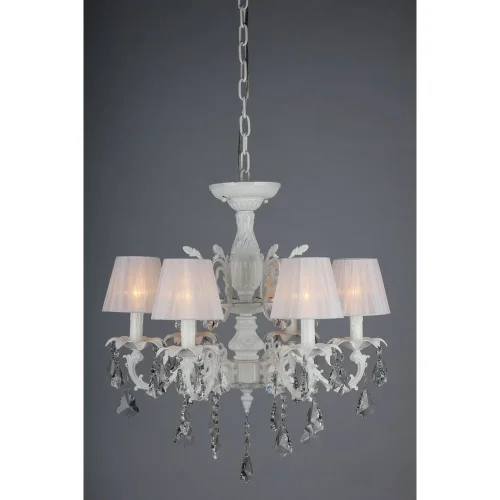 Люстра потолочная Catanzaro OML-30807-06 Omnilux белая на 6 ламп, основание белое в стиле классический фото 4