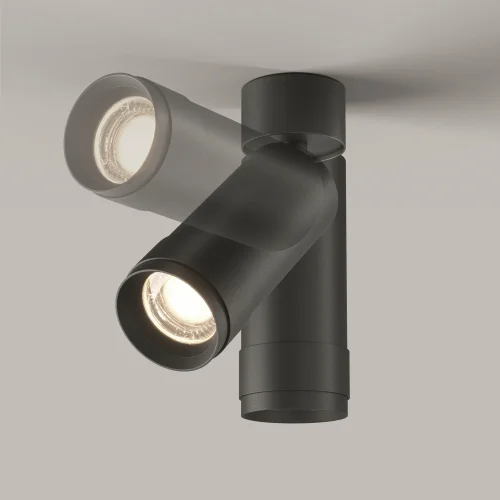 Светильник накладной LED Focus Zoom C055CL-L12W4K-Z-B Maytoni чёрный на 1 лампу, основание чёрное в стиле хай-тек современный круглый фото 15