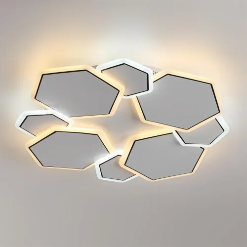 Светильник потолочный LED Bridge 8012/75CL Lumion белый на 1 лампу, основание белое в стиле минимализм фото 4