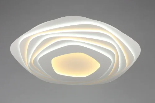 Светильник потолочный LED с пультом Avola OML-07707-380 Omnilux белый 1 лампа, основание белое в стиле хай-тек с пультом кольца фото 3