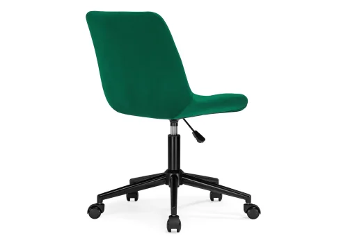 Компьютерное кресло Честер зеленый (california 697) / черный 539245 Woodville, зелёный/велюр, ножки/металл/чёрный, размеры - *920***490*600 фото 4