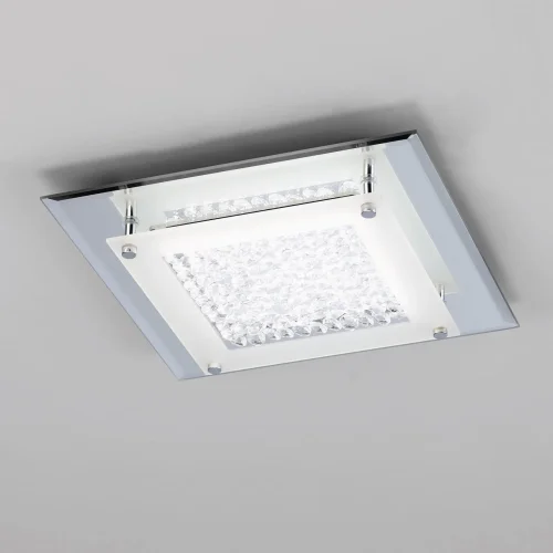 Люстра потолочная LED CRYSTAL 4580 Mantra прозрачная на 1 лампа, основание хром в стиле современный  фото 3