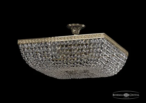 Люстра потолочная хрустальная 19112/55IV GB Bohemia Ivele Crystal прозрачная на 8 ламп, основание золотое в стиле классический sp