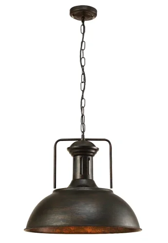 Светильник подвесной TOLEDO SP1 V2 BROWN Crystal Lux коричневый 1 лампа, основание коричневое в стиле лофт 