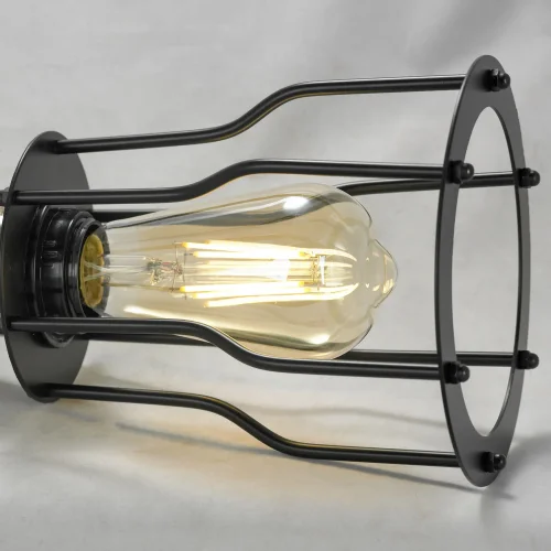Светильник подвесной лофт Baldwin GRLSP-9610 Lussole чёрный 1 лампа, основание чёрное в стиле лофт  фото 7