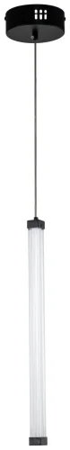 Светильник подвесной LED с пультом Quadro 4010/02/01PS Stilfort прозрачный на 1 , основание чёрное в стиле хай-тек современный трубочки с пультом