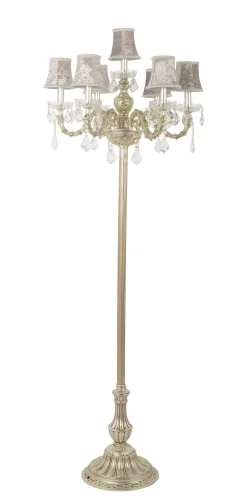 Торшер напольный Lucca E 3.1.6.300 CG Dio D'Arte  коричневый 7 ламп, основание золотое бежевое в стиле классический
