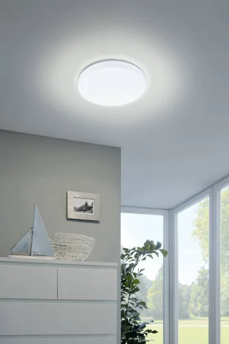 Светильник потолочный LED Frania 97871 Eglo белый 1 лампа, основание белое в стиле современный  фото 2