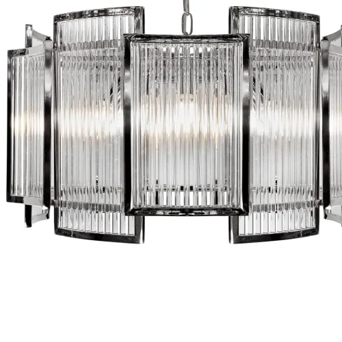 Люстра подвесная Tribeca MD0276-6C iLamp прозрачная на 6 ламп, основание никель в стиле американский современный  фото 3