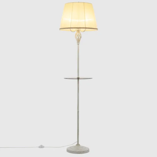 Торшер Вена CL402923T Citilux со столиком бежевый 3 лампы, основание белое патина в стиле классический прованс
 фото 3
