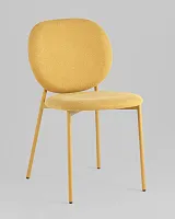 Стул обеденный Pip, желтый, желтые ножки УТ000039040 Stool Group, жёлтый/шенилл, ножки/металл/жёлтый, размеры - *****