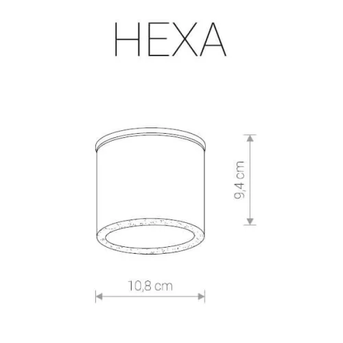 Накладной светильник уличный Hexa 9565-NW Nowodvorski уличный IP44 серый на 1 лампу, плафон прозрачный в стиле современный GU10 фото 2