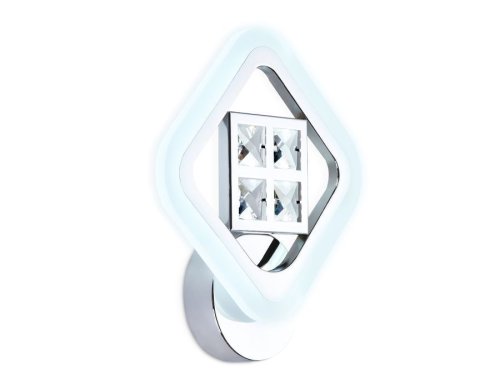 Бра LED Ice FA285 Ambrella light белый на 1 лампа, основание белое в стиле хай-тек современный квадраты фото 3