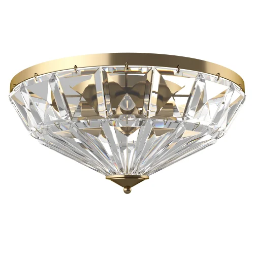 Люстра потолочная Facet MOD094CL-06G Maytoni прозрачная на 6 ламп, основание золотое в стиле классический 