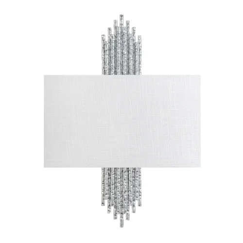 Бра Poema 10458 Silver LOFT IT белый на 2 лампы, основание серебряное в стиле современный арт-деко 