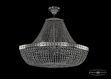 Люстра потолочная хрустальная 19283/H1/80IV Ni Bohemia Ivele Crystal прозрачная на 12 ламп, основание никель в стиле классический sp
