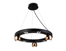 Светильник подвесной LED FL5961 Ambrella light чёрный 1 лампа, основание чёрное в стиле хай-тек модерн 