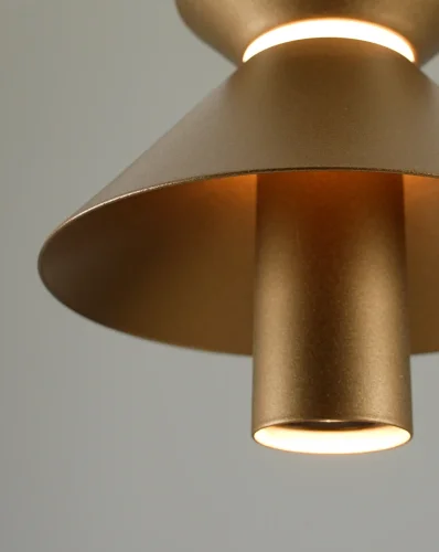 Светильник подвесной LED Ori V10887-PL Moderli золотой 1 лампа, основание золотое в стиле лофт современный  фото 4