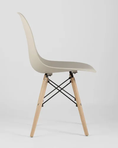 Стул EAMES, бежевый УТ000037157 Stool Group, /, ножки/массив бука/бежевый, размеры - *815***460*530 фото 6