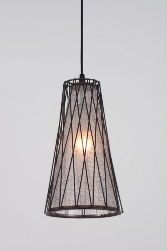 Светильник подвесной 10166/1S Escada коричневый 1 лампа, основание коричневое в стиле кантри  фото 3