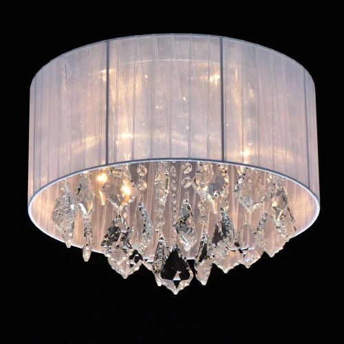 Люстра потолочная Жаклин 465015904 MW-Light белая на 4 лампы, основание хром в стиле классический  фото 2