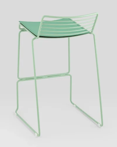 Стул полубарный Danny, зеленый, с подушкой УТ000038989 Stool Group, /, ножки//, размеры - *800***380*470 фото 4