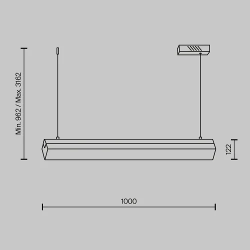 Светильник подвесной LED Petra MOD250PL-L36BS3K Maytoni белый на 1 лампу, основание латунь в стиле современный фото 2