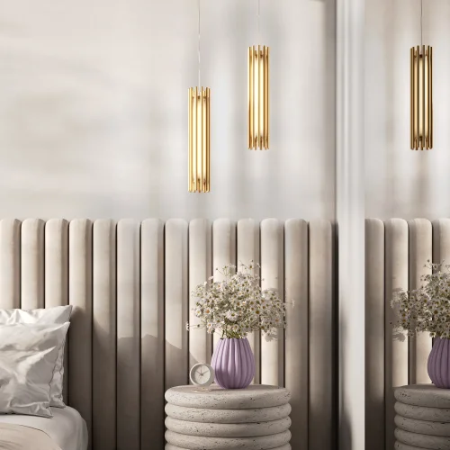 Светильник подвесной LED Sonata MOD410PL-L12BS3K Maytoni латунь на 1 лампу, основание латунь в стиле хай-тек современный фото 3