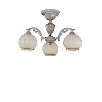 Люстра потолочная PL 9670/3 Reccagni Angelo белая на 3 лампы, основание белое в стиле классический 