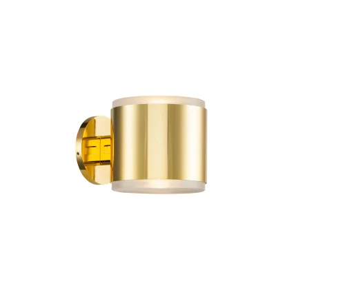 Бра LED TUBE W5630.2 gold Lucia Tucci золотой белый на 2 лампы, основание золотое в стиле модерн 