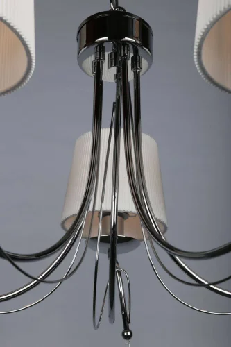 Люстра подвесная Sondrio OML-61503-05 Omnilux белая на 5 ламп, основание хром в стиле классический  фото 3