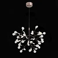 Люстра подвесная LED Rafina SL379.203.45 ST-Luce белая на 45 ламп, основание медь в стиле флористика лофт современный 