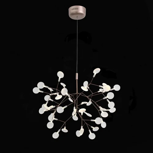 Люстра подвесная LED Rafina SL379.203.45 ST-Luce белая на 45 ламп, основание медь в стиле лофт современный флористика 
