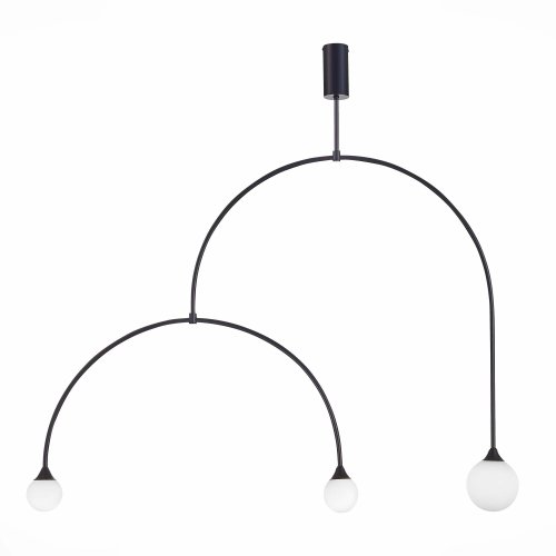 Светильник подвесной Vive SL1187.403.03 ST-Luce белый 3 лампы, основание чёрное в стиле минимализм  фото 2