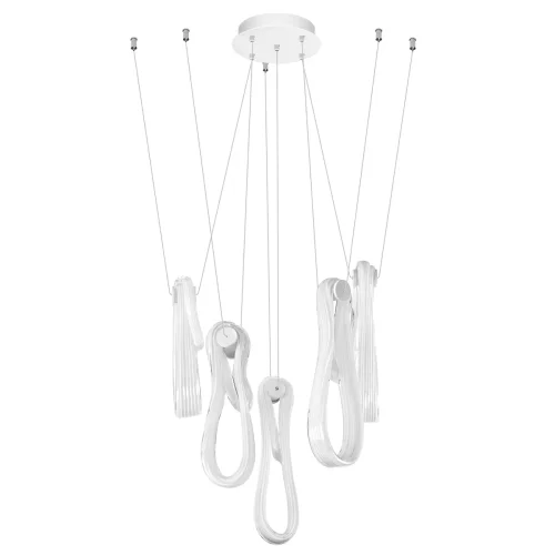 Светильник подвесной LED Series 10400/5 LOFT IT белый на 5 ламп, основание белое в стиле арт-деко 