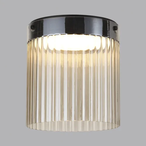 Светильник потолочный LED Pillari 5047/20LC Odeon Light янтарный 1 лампа, основание чёрное в стиле современный  фото 4