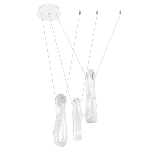 Светильник подвесной LED Series 10400/3 LOFT IT белый на 3 лампы, основание белое в стиле арт-деко фото 3
