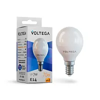 Лампа LED Simple 7054 Voltega VG2-G45E14warm7W  E14 7вт