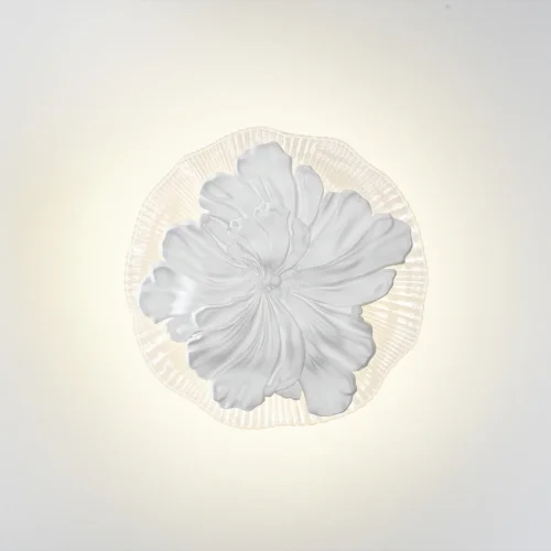 Бра LED Fiore 6614/8WL Odeon Light белый на 1 лампа, основание белое в стиле современный отражённый свет фото 4