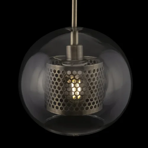 Светильник подвесной Bogota Market FR8018PL-01BS Freya прозрачный 1 лампа, основание латунь в стиле современный  фото 3